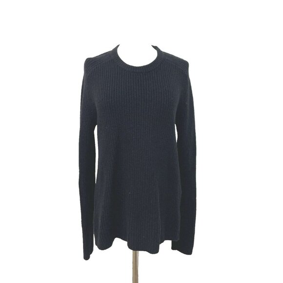 A.L.C. Wool And Cashmere Blend Lace Back Cut Out Sweater Black size M - Picture 14 of 16